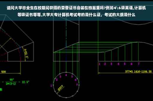 请问大学毕业生在校期间获得的荣誉证书会装在档案里吗?例如4级英语,计算机等级证书等等,大学大专计算机考试考的是什么证，考试的大纲是什么