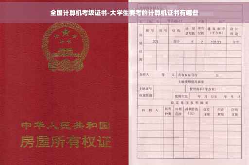 全国计算机考级证书-大学生要考的计算机证书有哪些