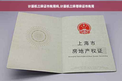 计算机三级证书有用吗,计算机三级等级证书有用