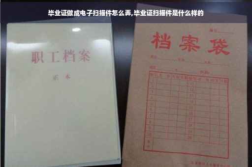 毕业证做成电子扫描件怎么弄,毕业证扫描件是什么样的