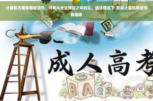 计算机方面有哪些证书，可有从业资格证之类的么，请详细说下-职称计算机类证书有哪些