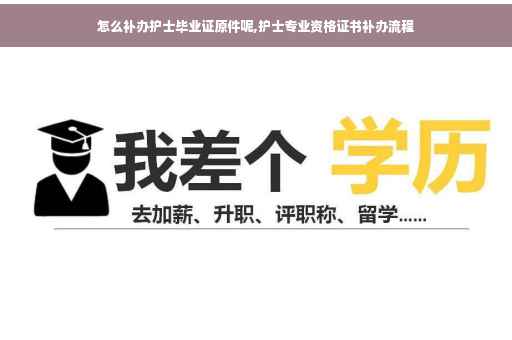 怎么补办护士毕业证原件呢,护士专业资格证书补办流程