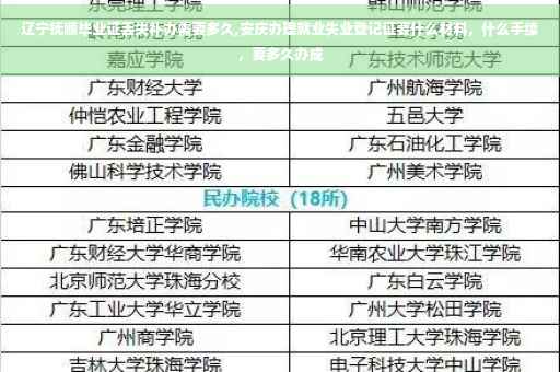 辽宁抚顺毕业证丢失补办需要多久,安庆办理就业失业登记证要什么材料，什么手续，要多久办成