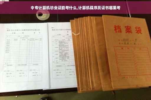 中专计算机毕业证能考什么,计算机程序员证书哪里考