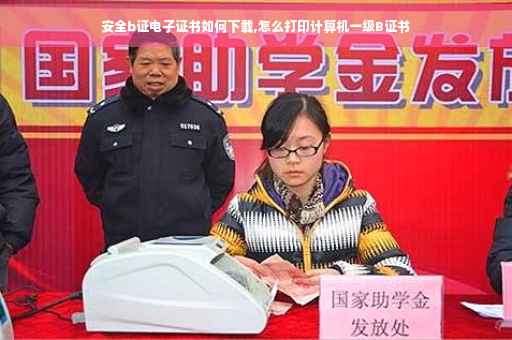 安全b证电子证书如何下载,怎么打印计算机一级B证书