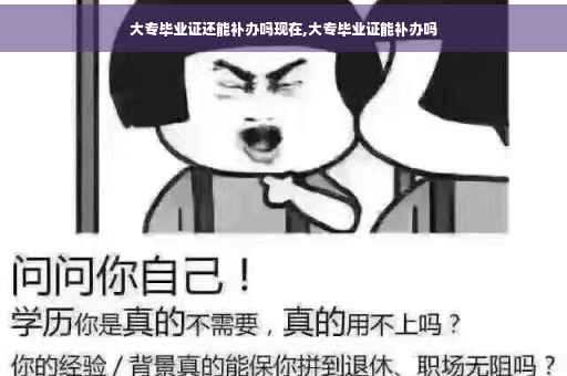 大专毕业证还能补办吗现在,大专毕业证能补办吗