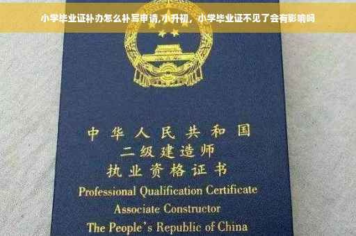小学毕业证补办怎么补写申请,小升初，小学毕业证不见了会有影响吗