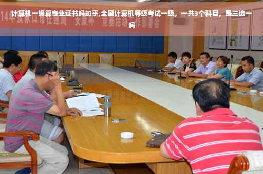 计算机一级算专业证书吗知乎,全国计算机等级考试一级，一共3个科目，是三选一吗