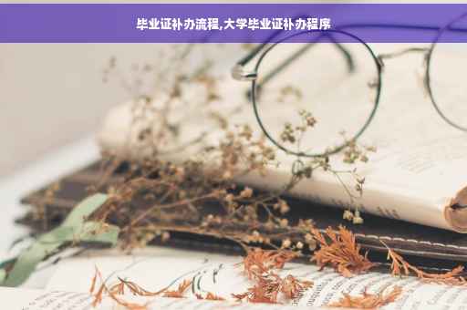 毕业证补办流程,大学毕业证补办程序