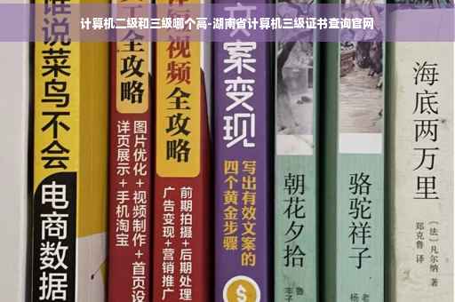 计算机二级和三级哪个高-湖南省计算机三级证书查询官网