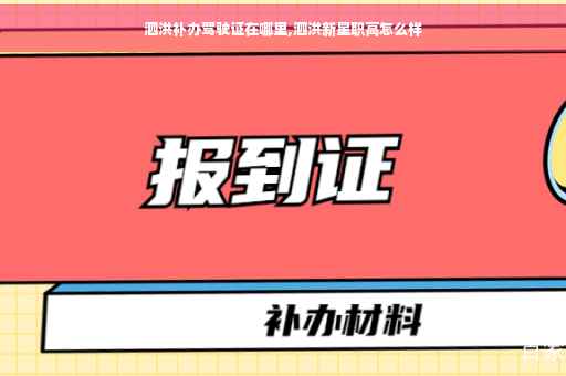 泗洪补办驾驶证在哪里,泗洪新星职高怎么样