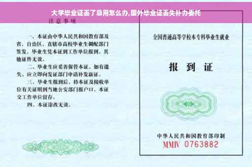大学毕业证丢了急用怎么办,国外毕业证丢失补办委托