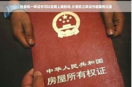 计算机一级证书可以在网上查到吗,计算机三级证书哪里有记录