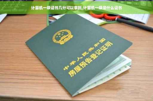 计算机一级证书几分可以拿到,计算机一级是什么证书