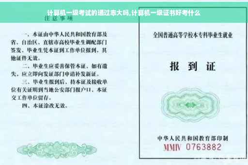 计算机一级考试的通过率大吗,计算机一级证书好考什么