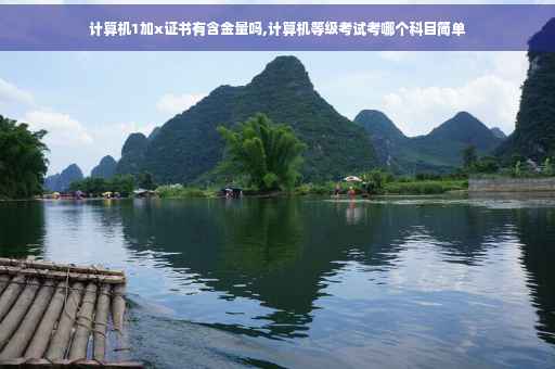 计算机1加x证书有含金量吗,计算机等级考试考哪个科目简单