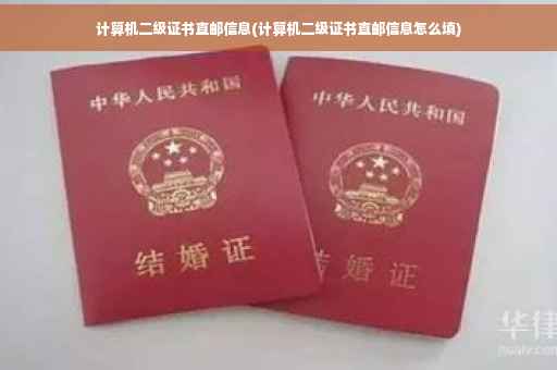 计算机二级证书直邮信息(计算机二级证书直邮信息怎么填)