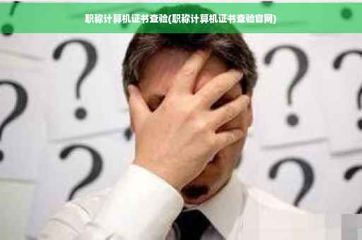 职称计算机证书查验(职称计算机证书查验官网)