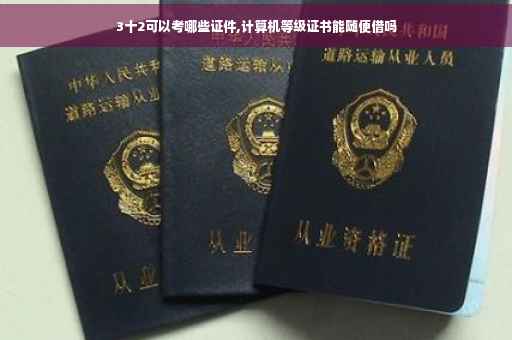 3十2可以考哪些证件,计算机等级证书能随便借吗