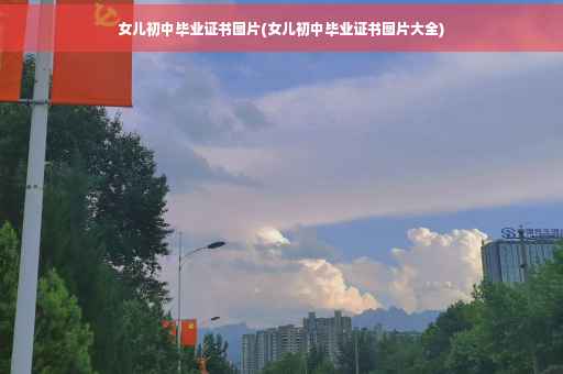 女儿初中毕业证书图片(女儿初中毕业证书图片大全)