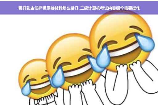 晋升副主任护师原始材料怎么装订,二级计算机考试内容哪个需要操作