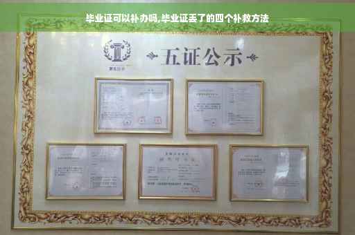 毕业证可以补办吗,毕业证丢了的四个补救方法
