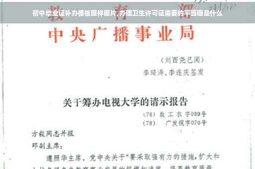 初中毕业证补办模板图样图片,办理卫生许可证需要的平面图是什么