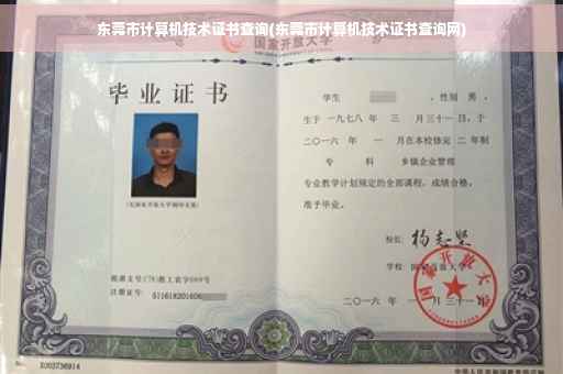 东莞市计算机技术证书查询(东莞市计算机技术证书查询网)