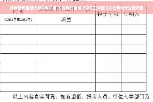 如何查询全国计算机电子证书,我考的全国计算机二级证书人社网为什么查不到