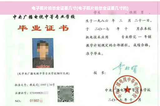 电子照片拍毕业证要几寸(电子照片拍毕业证要几寸的)