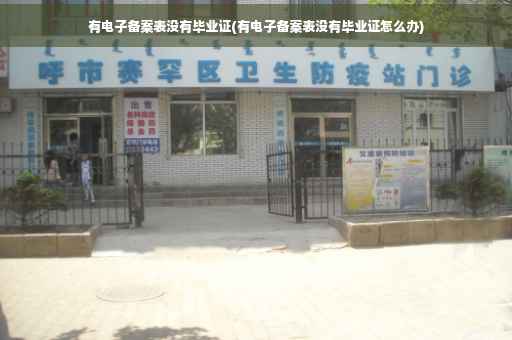 有电子备案表没有毕业证(有电子备案表没有毕业证怎么办)