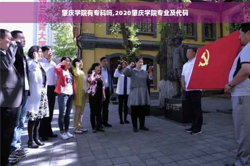肇庆学院有专科吗,2020肇庆学院专业及代码