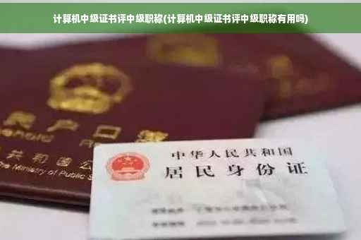 计算机中级证书评中级职称(计算机中级证书评中级职称有用吗)