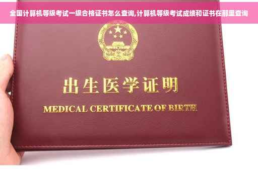 全国计算机等级考试一级合格证书怎么查询,计算机等级考试成绩和证书在那里查询