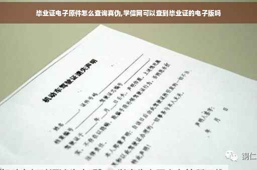 毕业证电子原件怎么查询真伪,学信网可以查到毕业证的电子版吗