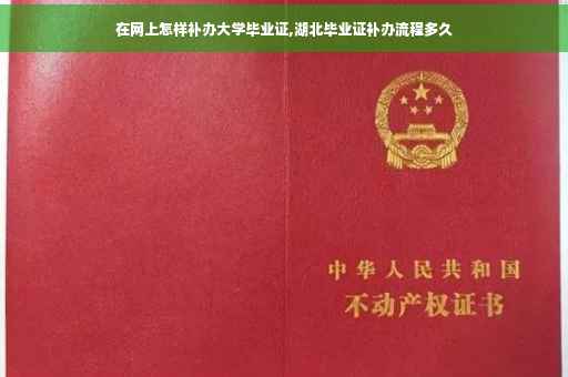 在网上怎样补办大学毕业证,湖北毕业证补办流程多久