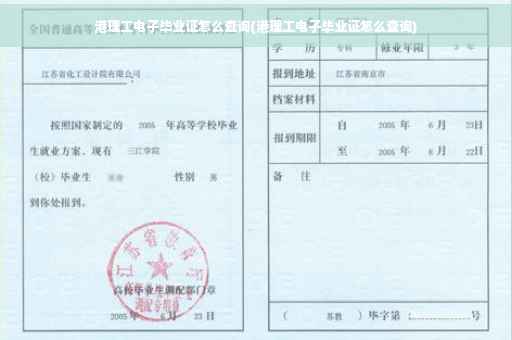 港理工电子毕业证怎么查询(港理工电子毕业证怎么查询)