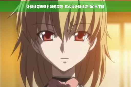 计算机等级证书如何领取-怎么找计算机证书的电子版