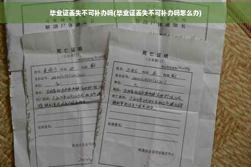 毕业证丢失不可补办吗(毕业证丢失不可补办吗怎么办)