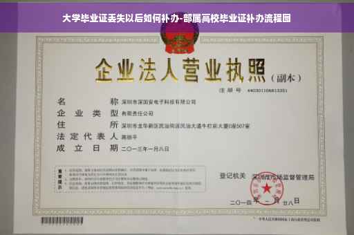 大学毕业证丢失以后如何补办-部属高校毕业证补办流程图