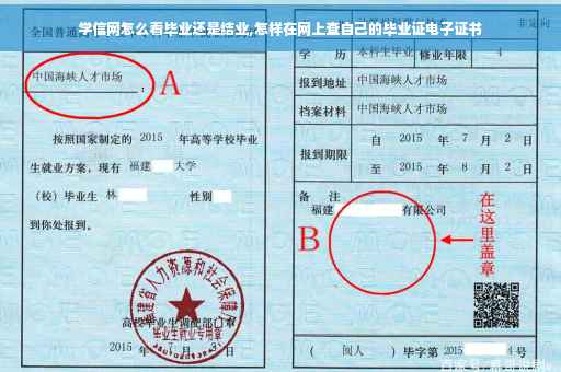 学信网怎么看毕业还是结业,怎样在网上查自己的毕业证电子证书