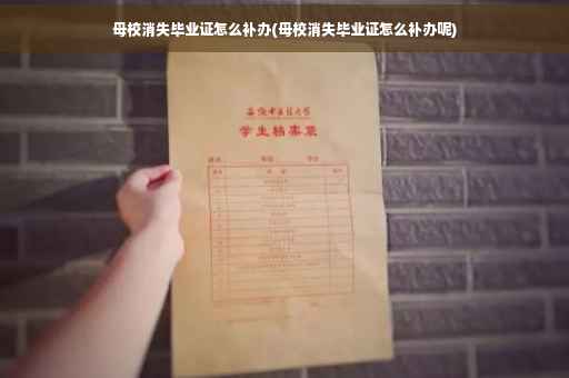 母校消失毕业证怎么补办(母校消失毕业证怎么补办呢)