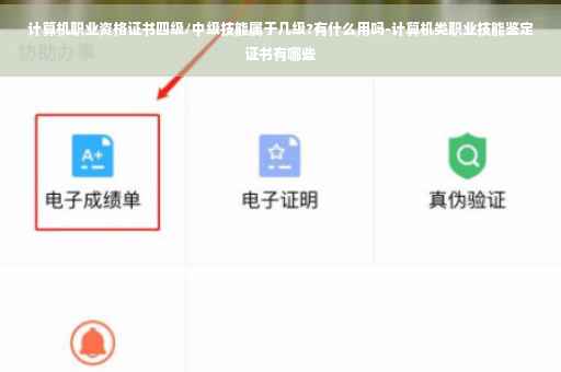 计算机职业资格证书四级/中级技能属于几级?有什么用吗-计算机类职业技能鉴定证书有哪些