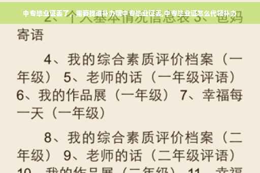 中专毕业证丢了，需要找谁补办呢中专毕业证丢,中专毕业证怎么代领补办
