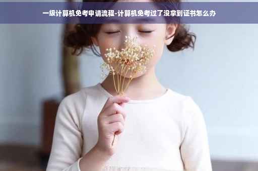 一级计算机免考申请流程-计算机免考过了没拿到证书怎么办