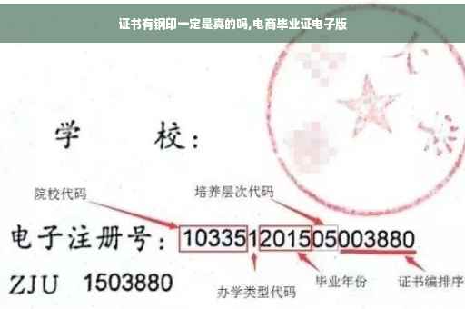 证书有钢印一定是真的吗,电商毕业证电子版