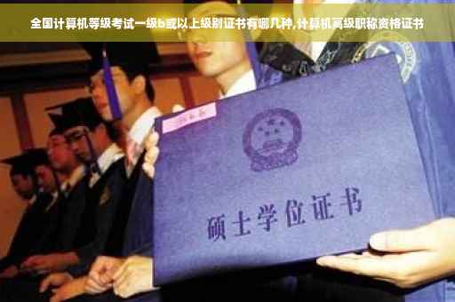 全国计算机等级考试一级b或以上级别证书有哪几种,计算机高级职称资格证书