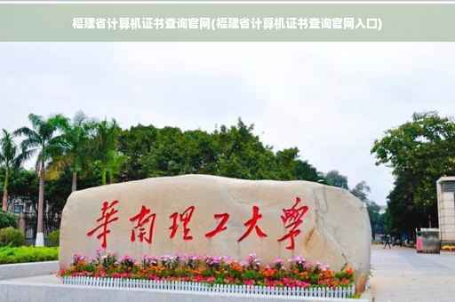 福建省计算机证书查询官网(福建省计算机证书查询官网入口)