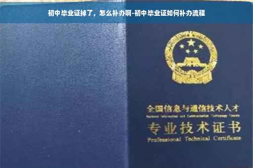 初中毕业证掉了，怎么补办啊-初中毕业证如何补办流程