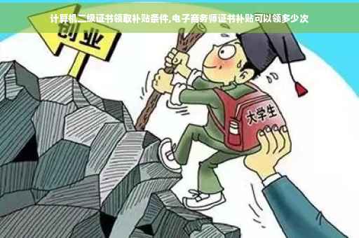 计算机二级证书领取补贴条件,电子商务师证书补贴可以领多少次